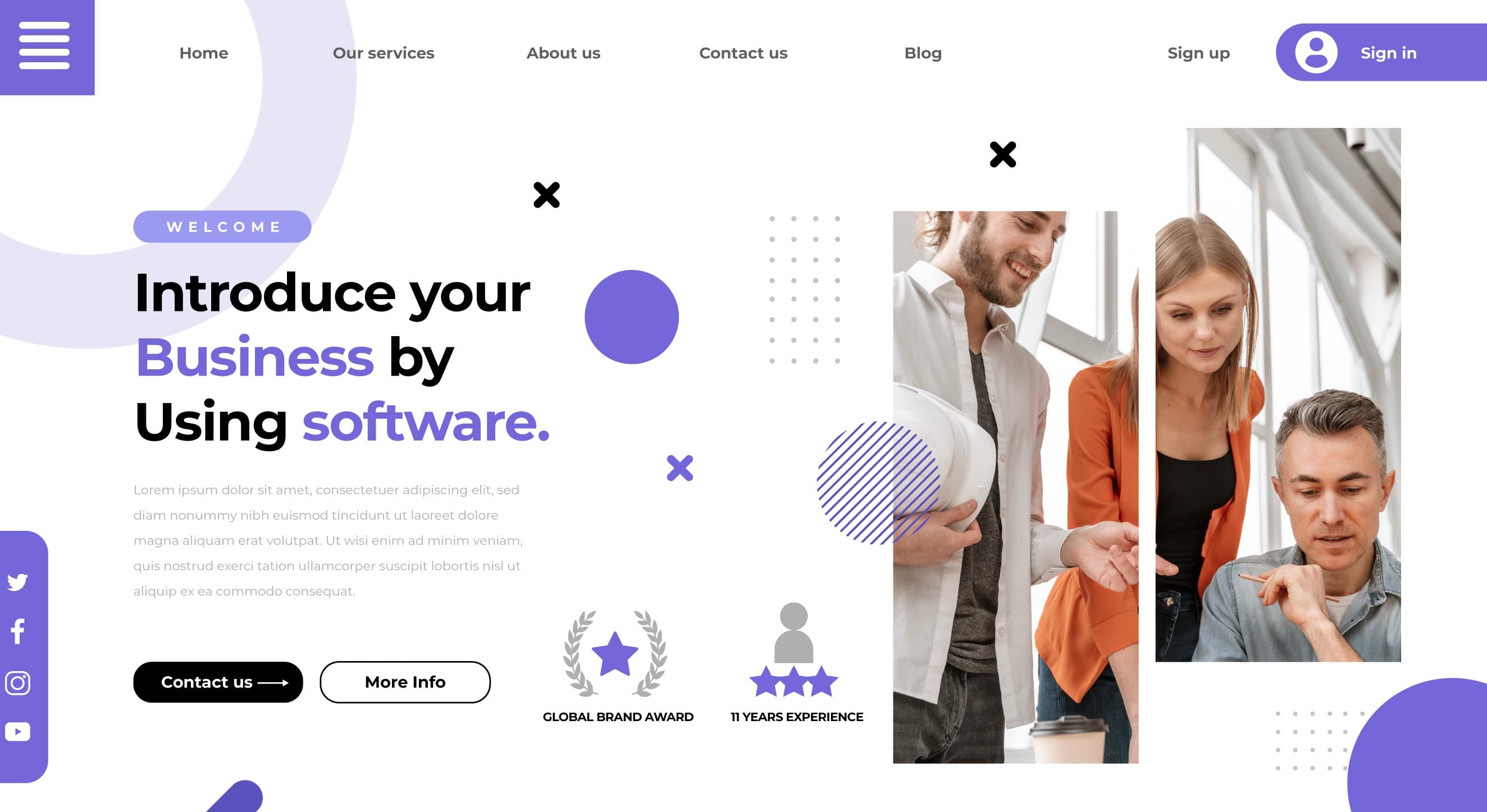 Screenshot of Startup Landing System